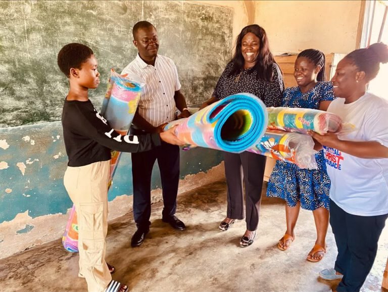 MKF Donates Play Mats to Boost Early Learning in Amoanda
